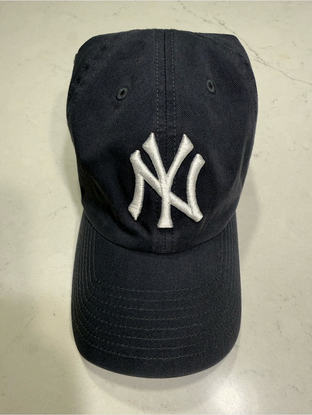 NY Yankees Navy Cap with White Logo, still has sticker on the inside.
